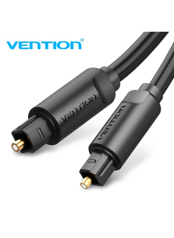 VENTION Optical Fiber Audio Cable 1M Black Model # BAEBF - Image 1