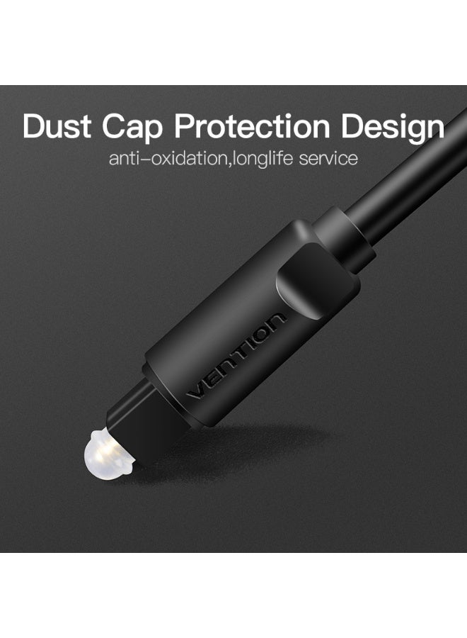 VENTION Optical Fiber Audio Cable 1M Black Model # BAEBF - Image 3