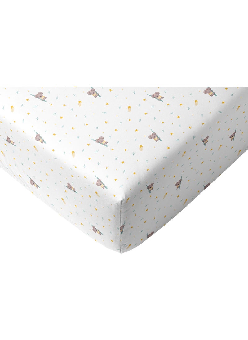 Casadora Baby Koko 100% Cotton Satin Fitted Sheet Set-100X200X30+50X70CM  - Image 2