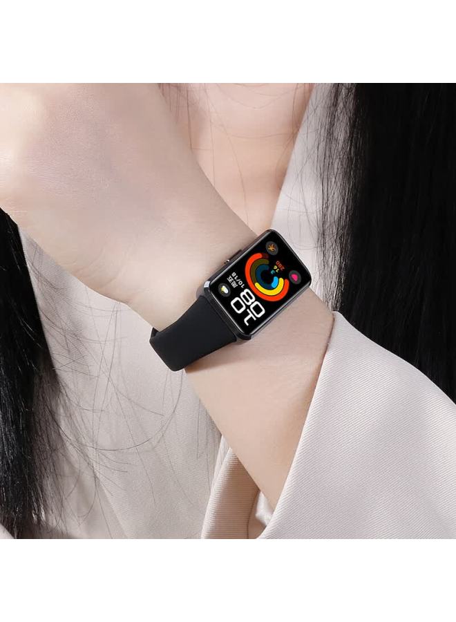 Bing Hong Binghong Silicone Strap For Huawei Band 10/9/8 Nfc Smart Bracelet, Men's And Women's Wristband - Topaz Blue - Image 4