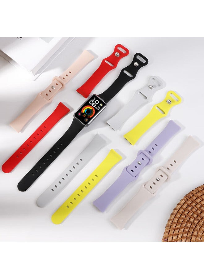 Bing Hong Binghong Silicone Strap For Huawei Band 10/9/8 Nfc Smart Bracelet, Men's And Women's Wristband - Topaz Blue - Image 3