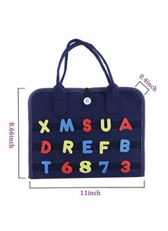 Generic Toddler Felt Busy Board Toys Ages 1-6 / Alphabet Spell Cognition, DELFINO Learning Activities for Fine Motor Skills Travel Toy, Montessori Sensory Early Educational Toys Gift for Toddlers  - Image 5