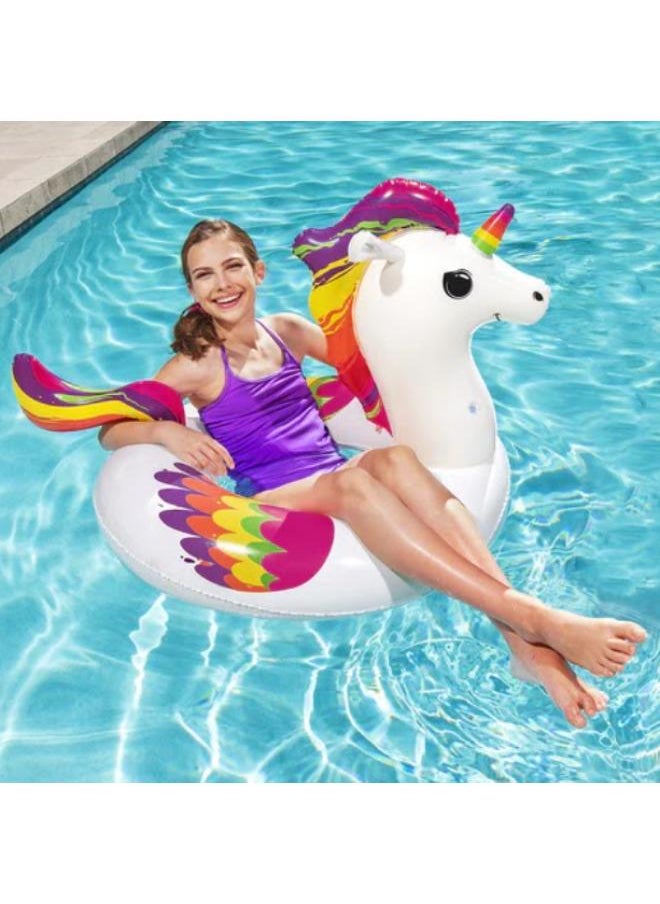 Bestway Bestway Unicorn Fantasy Swim Ring 119cm x 91cm Up to 80kg Ages 10+ - 36159  - Image 2