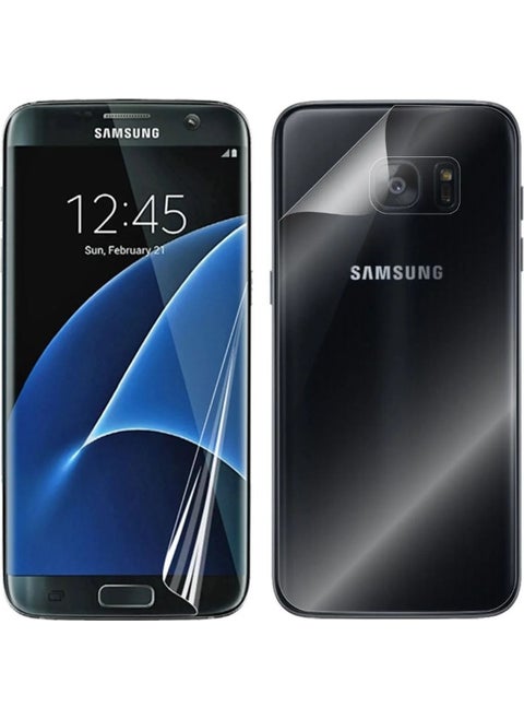 Samsung Galaxy S7 Compatible Front Back Protection 360 Full Coverage Transparent