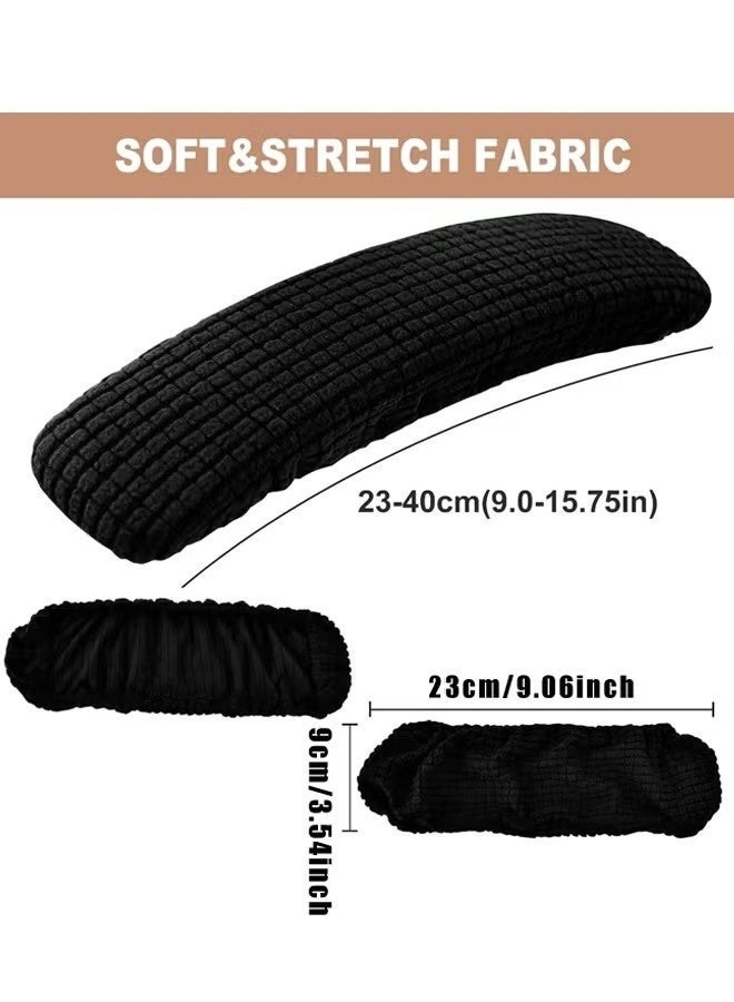 2Pcs Office Removable Arm Rest Covering, Elastic Chair Armrest Covers, Arm Covers Protectors for Office Chair - Image 2