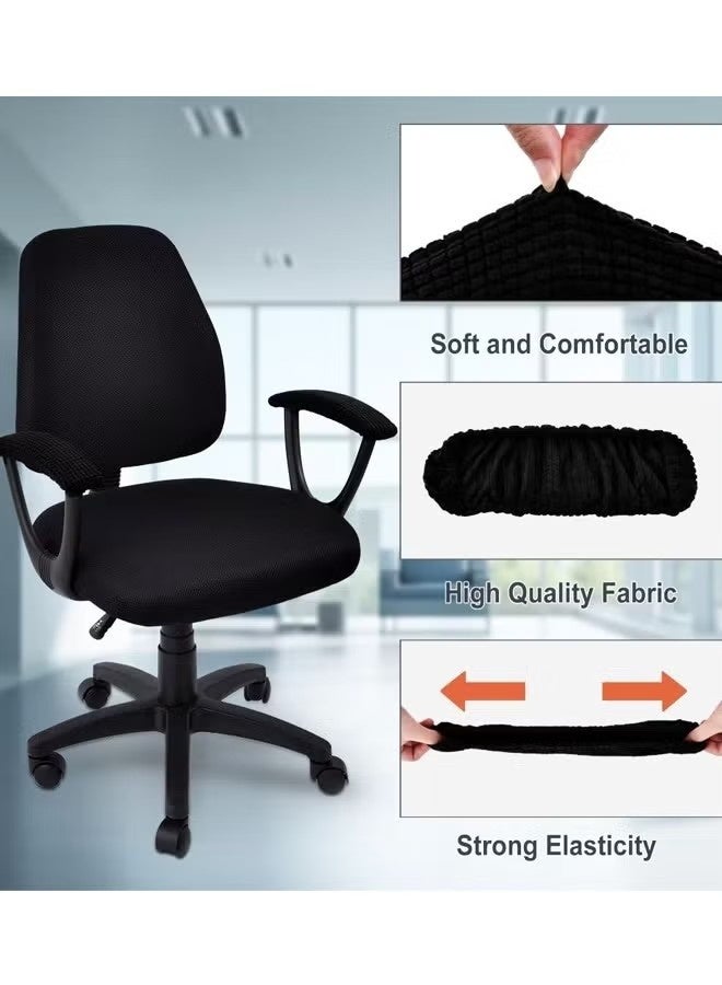 2Pcs Office Removable Arm Rest Covering, Elastic Chair Armrest Covers, Arm Covers Protectors for Office Chair - Image 4