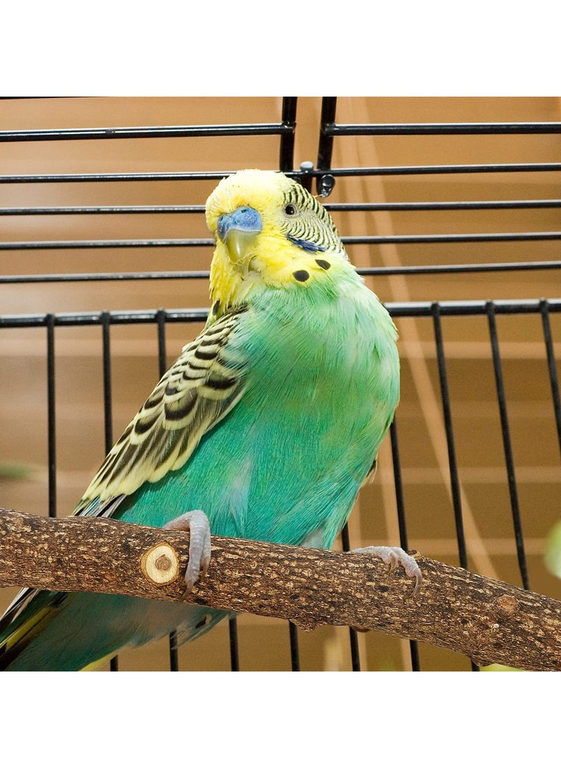 GUDOO 4 قطع من الخشب الطبيعي للطيور، حامل على شكل حرف Y، فروع خشبية، حامل قفص الطيور، ألعاب خشبية طبيعية، ملحقات قفص الطيور الصغيرة والمتوسطة للببغاوات والببغاء - Image 5