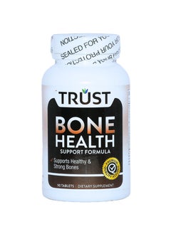 Trust Trust Bone Health Supports Bones & Teeth Health Prevent Oateoporosis With Vitamin D3, Zinc, Calcium For Men And Women 90 Tablets  - Image 1