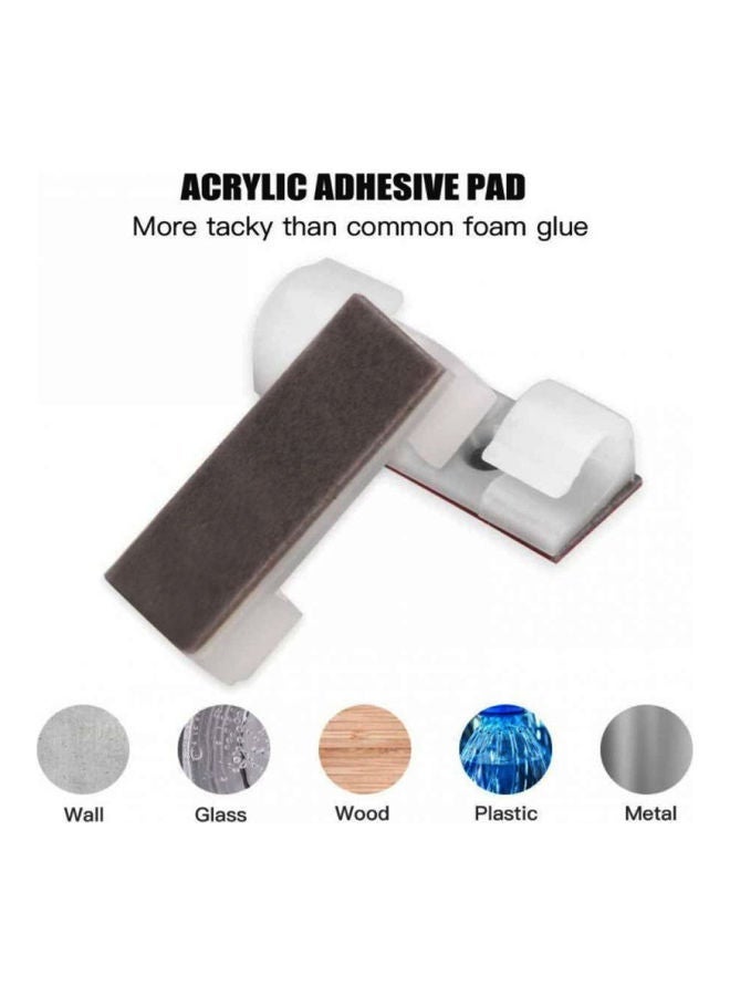 NIBEMINENT 30-Piece Strong Self-Adhesive Cable Clips White  - Image 3