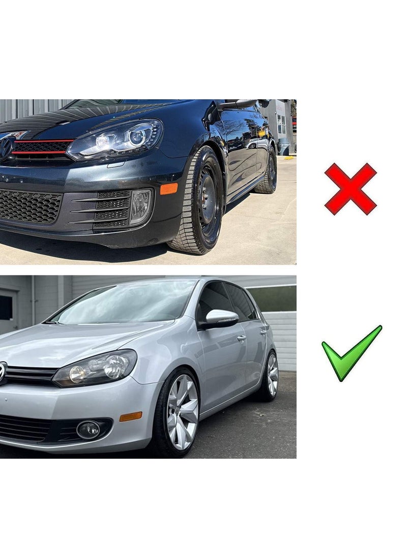 iJDMTOY iJDMTOY Smoked Lens Amber Full LED Bumper Side Marker Light Kit Compatible With Volkswagen: 2010-2014 MK6 Golf Hatchback, Jetta Sportwagen, Powered by 40-SMD LED, Replace OEM Amber Sidemarker Lamps  - Image 2