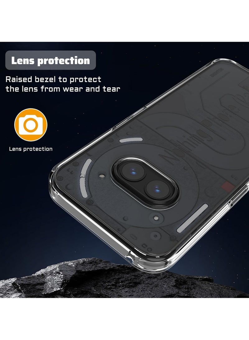 الغطاء متوافق مع Nothing Phone 2a 2024، غطاء أمامي سيليكون مرن فائق الرقة وخفيف الوزن + غطاء خلفي من الأكريليك الشفاف لـ Nothing Phone 2A. - Image 5