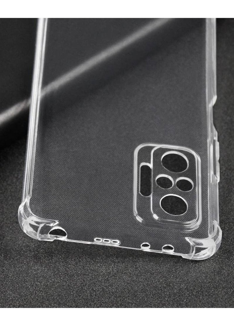 BORTONY Xiaomi Redmi Note 10/10S 4G Case Transparent Anti Scratch Case Shock Absorbent TPU Protective Clear Back Cover with Corner Bumper Protection - Image 4