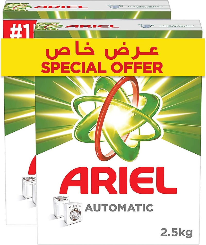 Ariel مسحوق غسيل آريال الأوتوماتيكي - عبوة مزدوجة 2.5 كجم - Image 1