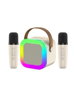 General Kids Karaoke Microphone Machine Toy, 4-12 Years Old Girls  Birthday Gift for Girls, Karaoke Toys Gifts for Girls Ages 4, 5, 6, 7, 8, 9, 10, 12 +Year Old Birthday Party. (Beige)  - Image 1