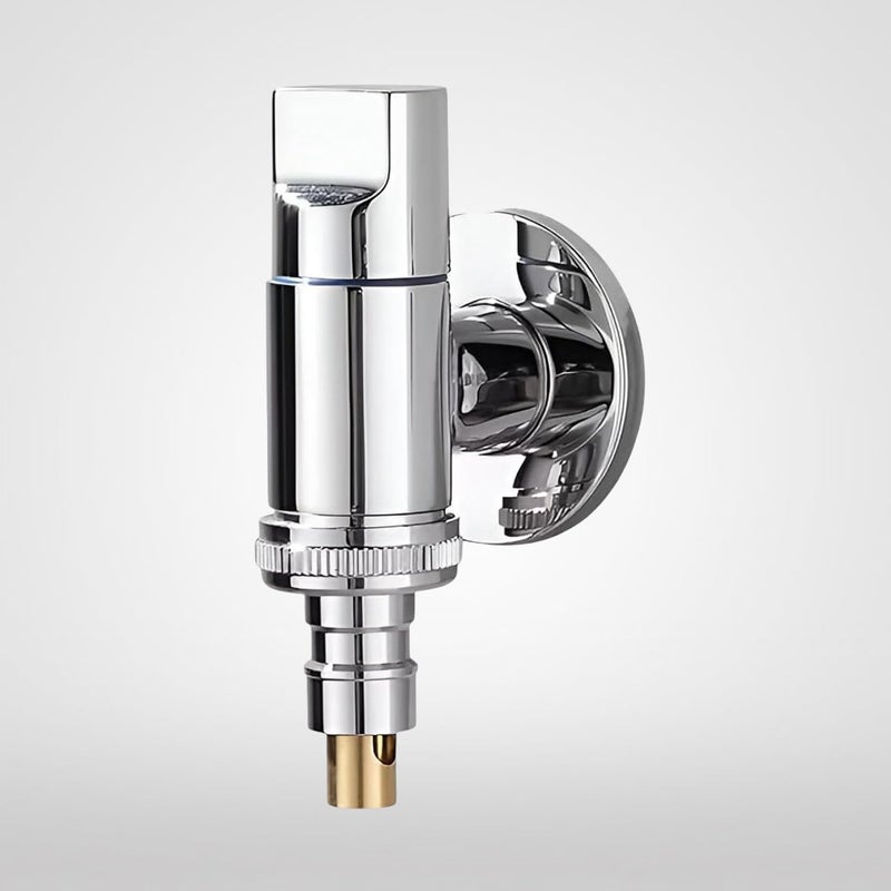 Spazio SmartBuy Washing Tap Silver|Laundry Faucet | Washing Machine Facuet (Pack of 1) for Washing Machine/Bathroom Taps with Wall Flange Nozzle Cock Faucet - Image 2