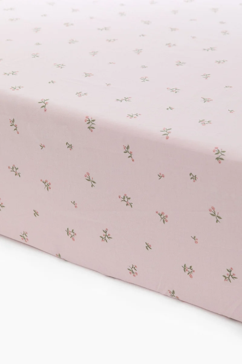 H&M Patterned cotton fitted sheet