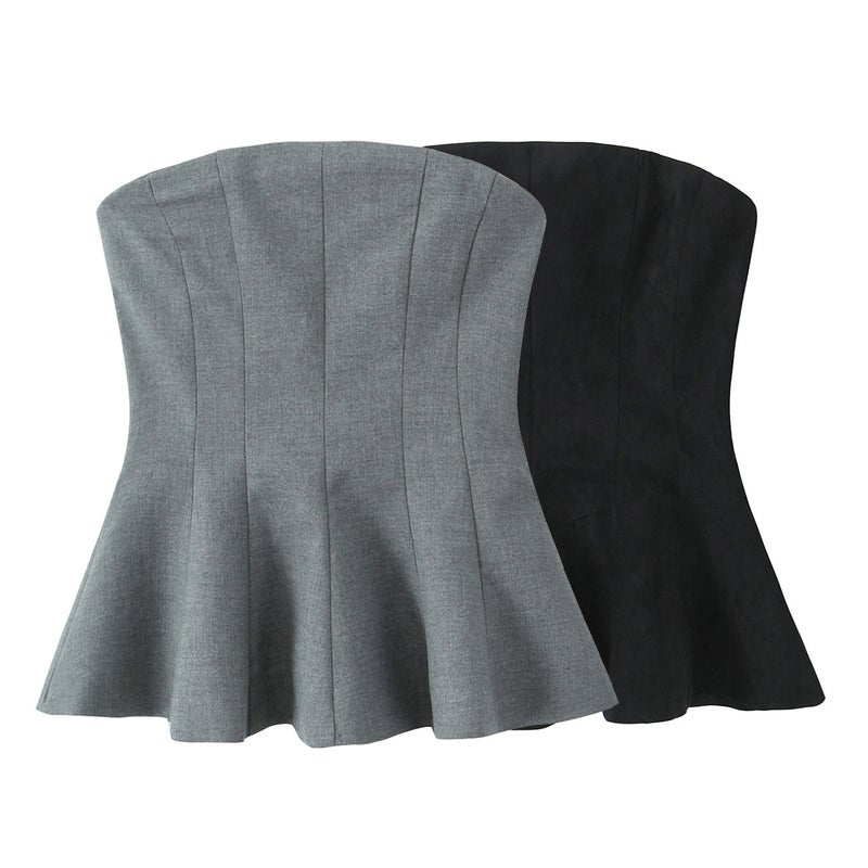 Style Short Skirt Hem Tube Top 2019050800 - Image 2