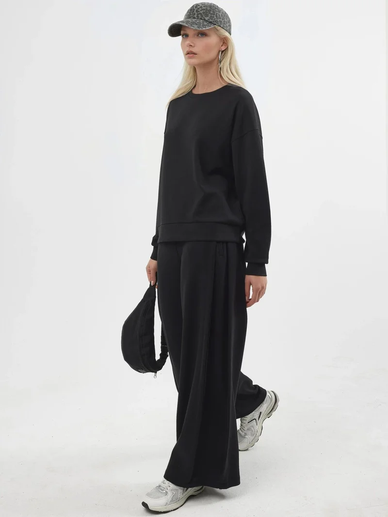 Busem BUSEM Relaxed Fit Crew Neck Modal Sweatshirt