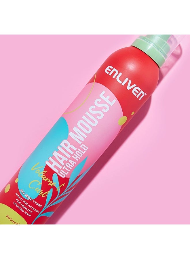 ENLIVEN Hair Mousse Ultra Hold Spray - 300ml - Image 2