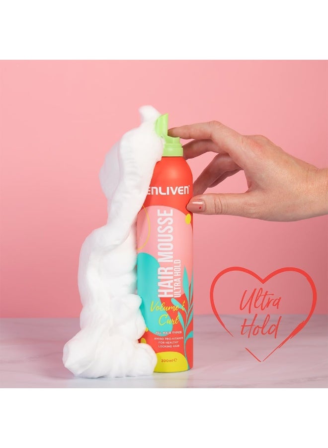 ENLIVEN Hair Mousse Ultra Hold Spray - 300ml - Image 4