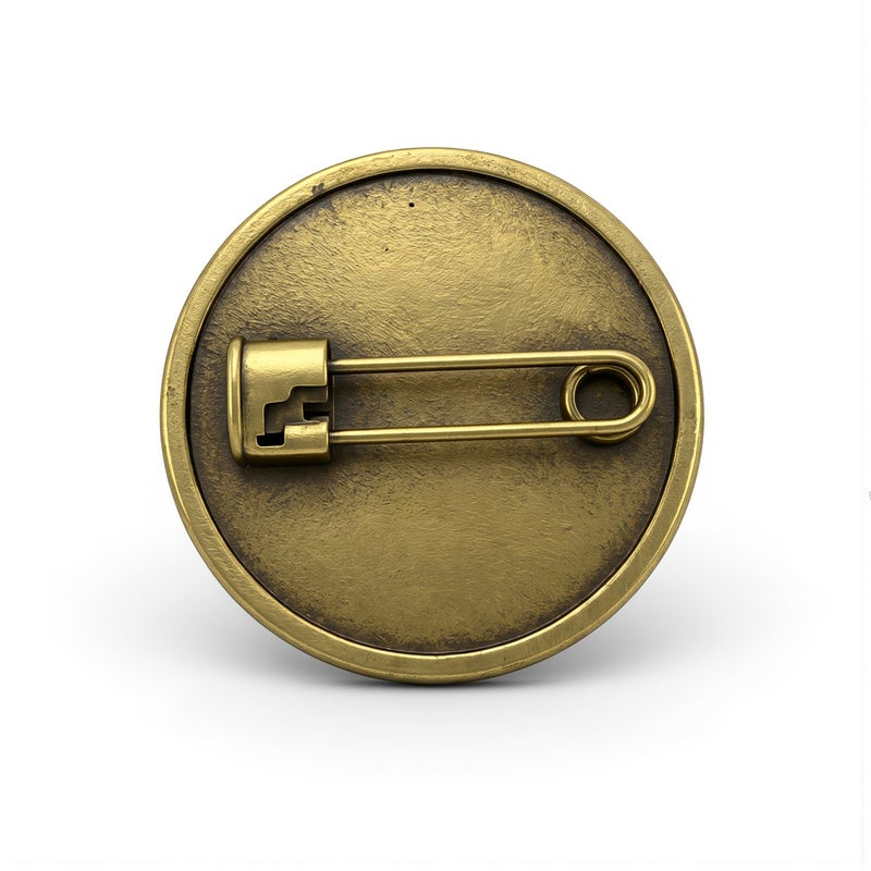 Skin Friendly Brass Star Badge No Sharp Burrs No Fabric Damage Safety Pin Brooch - Image 5