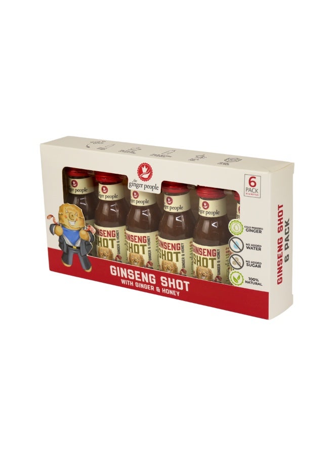ذا جينجر بيبول شوت الجنسنغ 30 مل مجموعة من 6 عبوات - Image 1