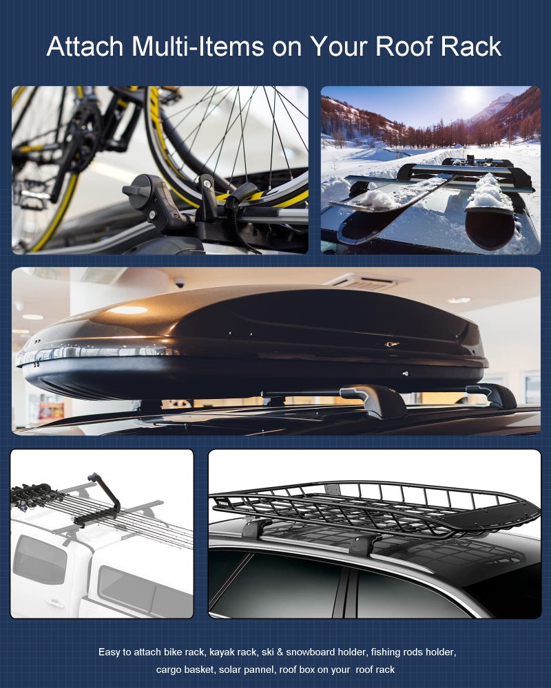 moroinriz T Slot Bolts for Roof Rack Cross Bars, Platform, Cargo Basket, Stainless Square T Track Bolt Adapter to Secure Bike/Ski/Kayak Rack, Solar Panel, Awning, M8x30mm, 4mm Thickness - Image 4