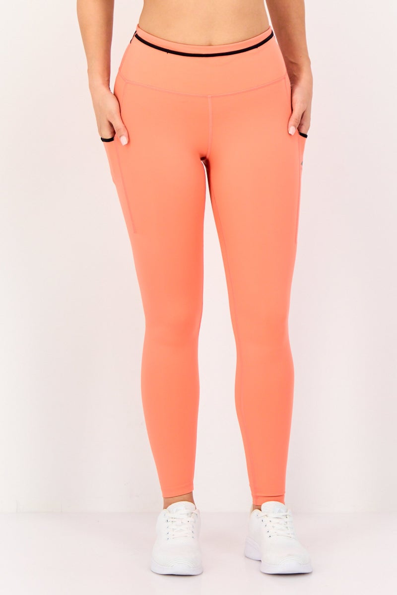 Nike Women Dri-Fit Running Leggings, Coral - Image 1