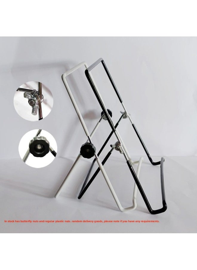 Generic - Display Screen Bracket 14 Inch 15.6 Inch Portable Point Screen Metal Screen Flat Table Calendar Rack Ornaments Rack-Color:White-Applicable Dimensions:14-19 Inch - Image 1