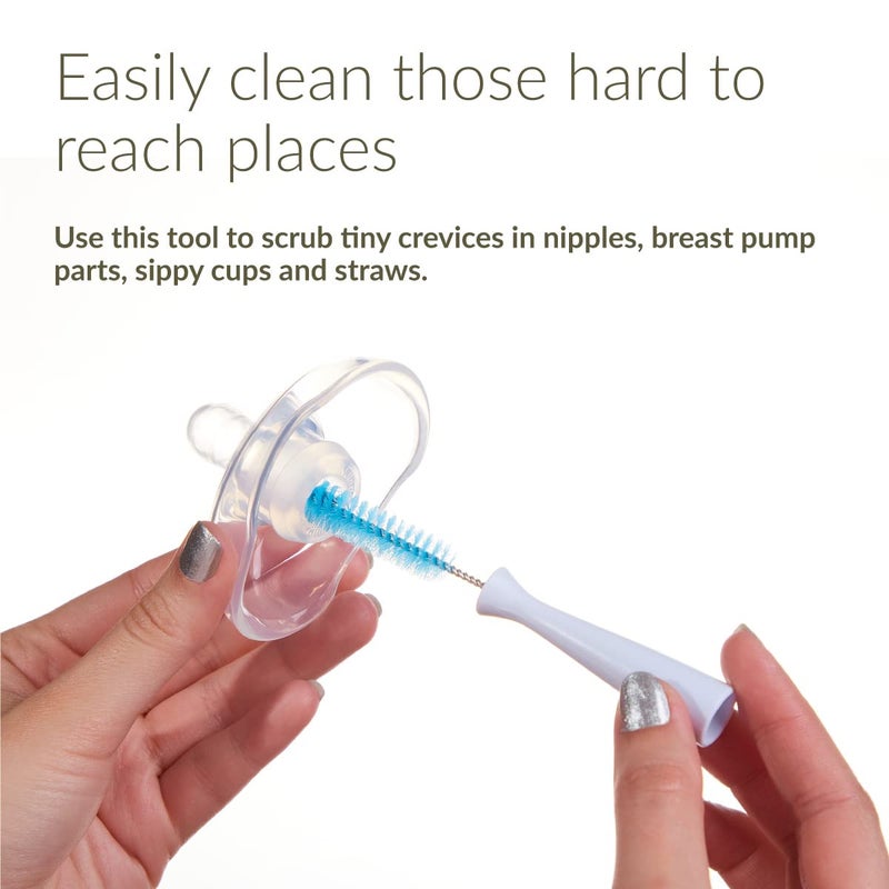 Kiinde Twist Pouch 2-Piece Baby Bottle Nipple Brush Set for All Brands/Parts - Image 2