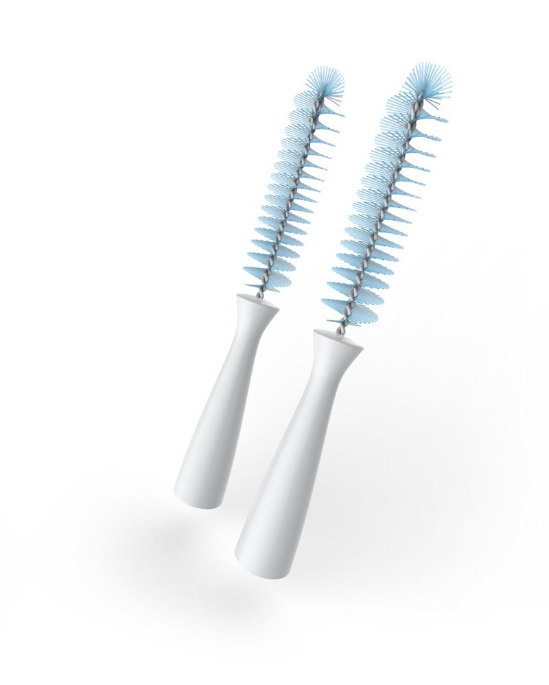 Kiinde Twist Pouch 2-Piece Baby Bottle Nipple Brush Set for All Brands/Parts - Image 1