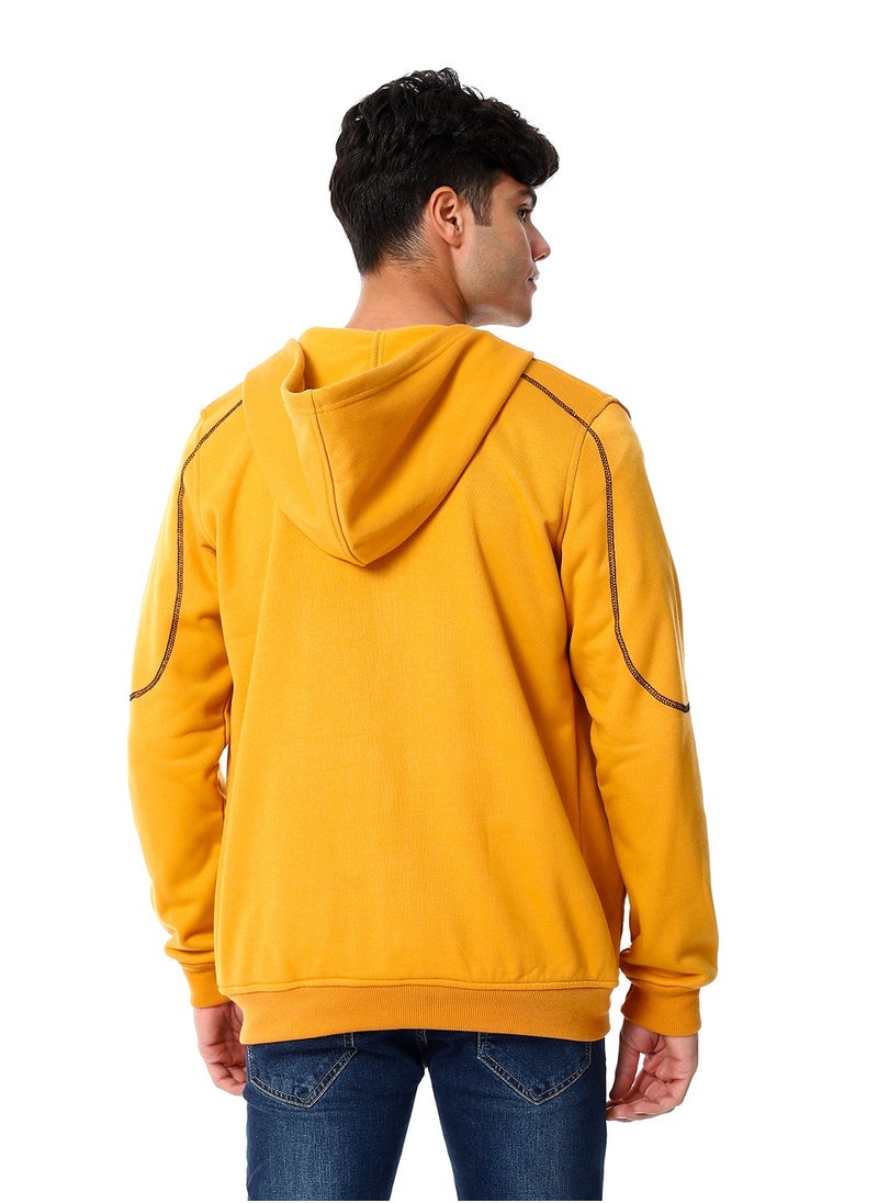 Caesar - Mens Front Pockets Zipped Hoodie - Image 1