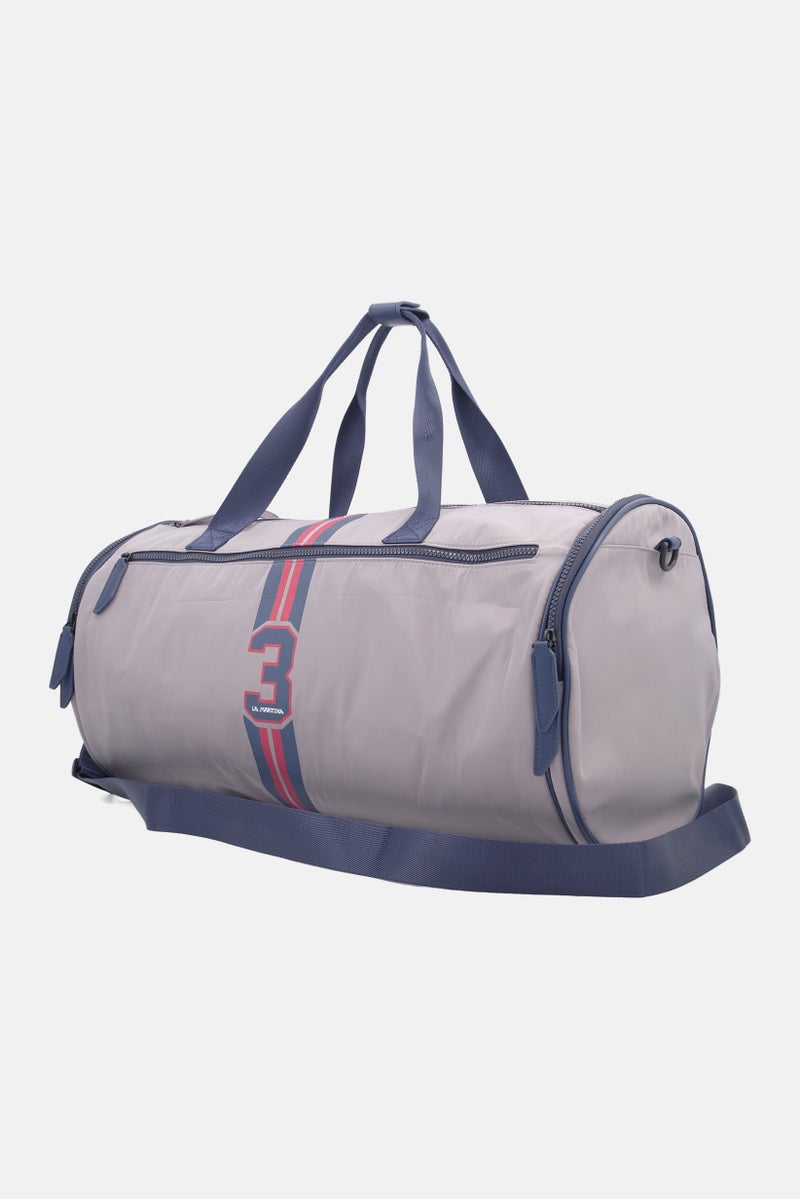 La Martina Men Brand Logo Travel Bag 53 L x 28 H x 28 W cm, Grey Combo  - Image 3