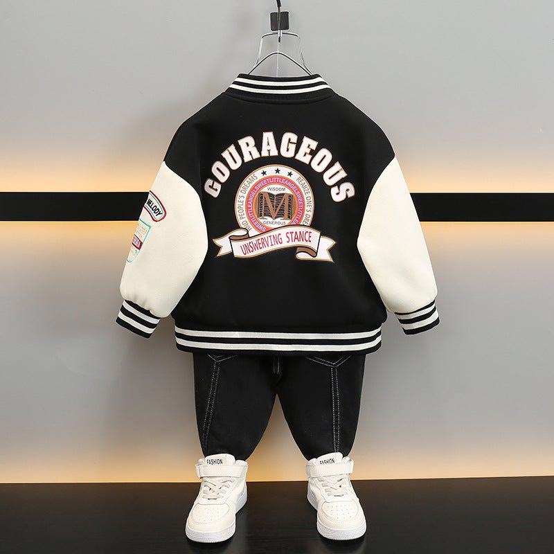 Boys Baseball Suit Baby Spring Jacket Spring Children'S Jacket Little Boy Spring Thin - Image 5