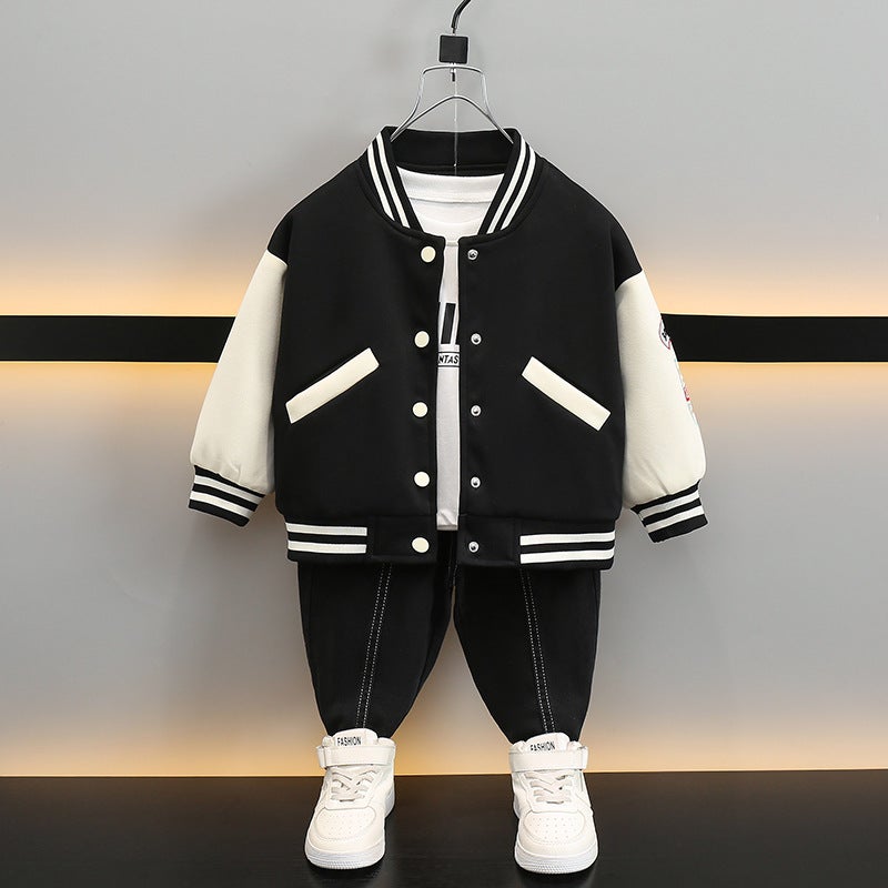 Boys Baseball Suit Baby Spring Jacket Spring Children'S Jacket Little Boy Spring Thin - Image 3