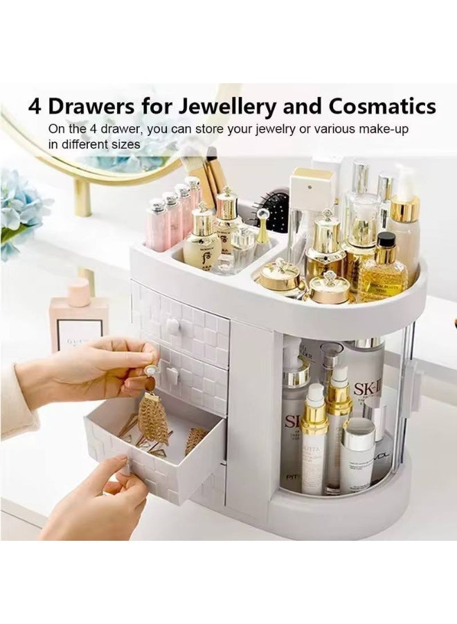 Makeup and accessories organizer 4 large acrylic doors Organizer for all your hairdressing tools, the ultimate in elegance and beauty - Image 4