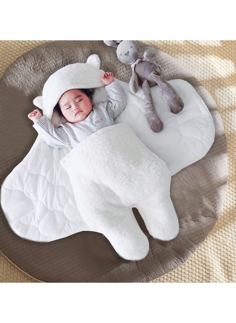 Loquat ملابس لف الأطفال من الفليس السميك لخريف وشتاء 2023