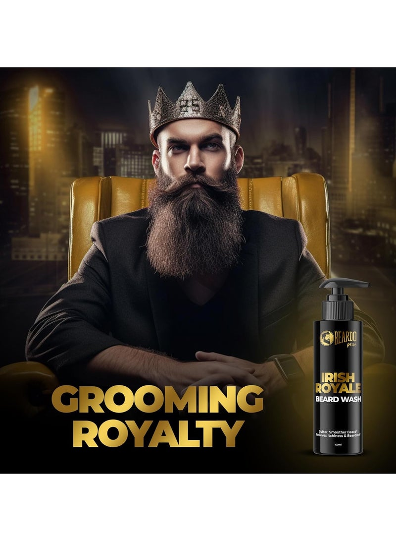 BEARDO Beardo Irish Royale Prive Beard Wash For Men 100 ml Washes and Smoothens the Beard Refreshing Aromatic After-Use Effect Beard Cleanser and Conditioner for Healthy Beard - Image 5