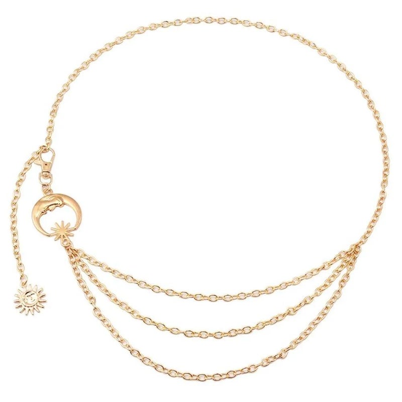 Punk metal multi-layer fringe body chain waist chain - Image 5