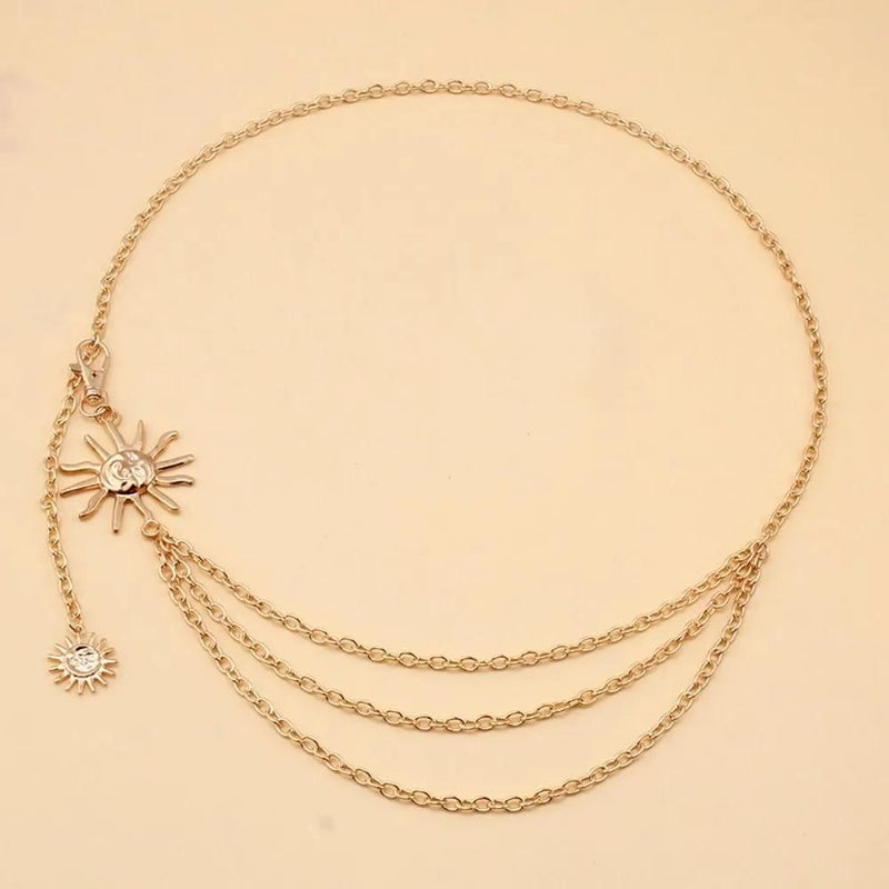 Punk metal multi-layer fringe body chain waist chain - Image 3