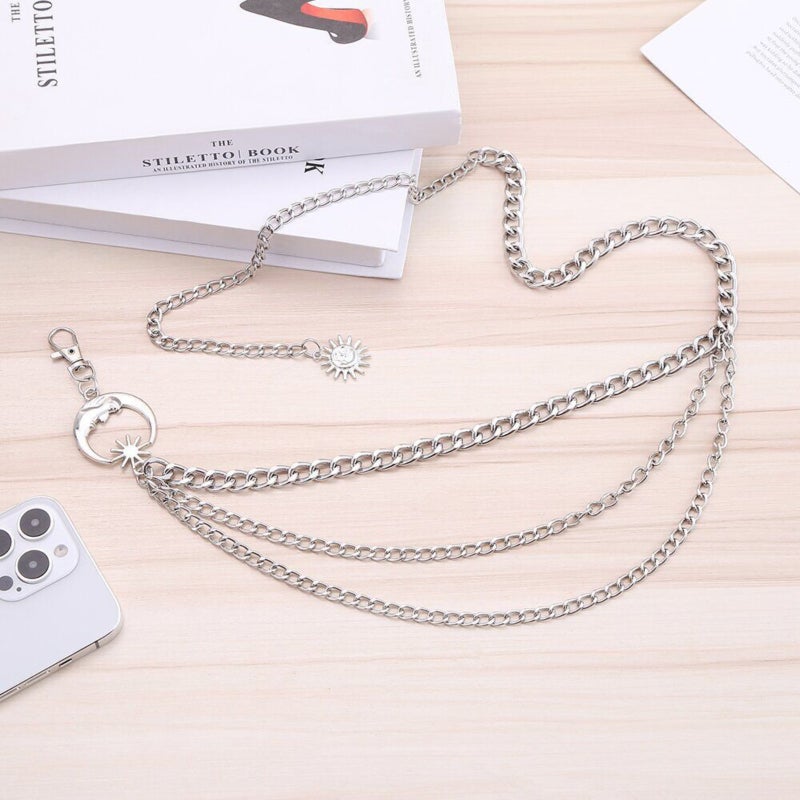 Punk metal multi-layer fringe body chain waist chain - Image 2