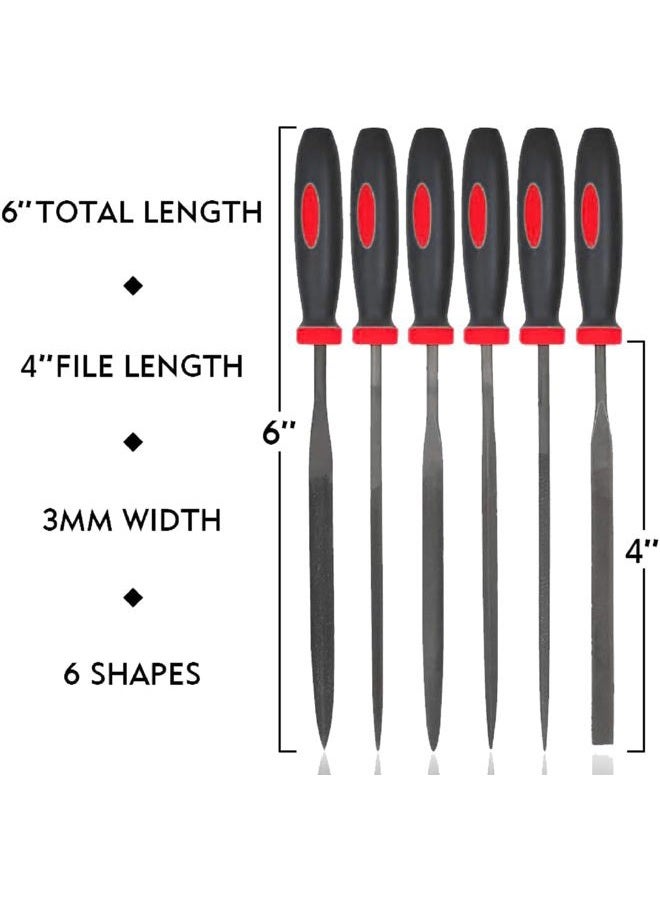 VASTOOLS Deburring Tool Kit,with 6Pcs Needle Files. 6-1/2" Metal Handle Chamfer Tool for Resin Aluminum Brass Plastic Pipes Tube Hole 3D Art with Extra 10 HSS Blades - Image 2