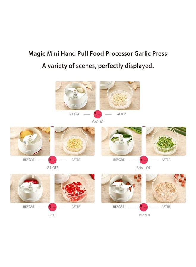 AMERTEER Manual Food Chopper White 170ml - Image 4