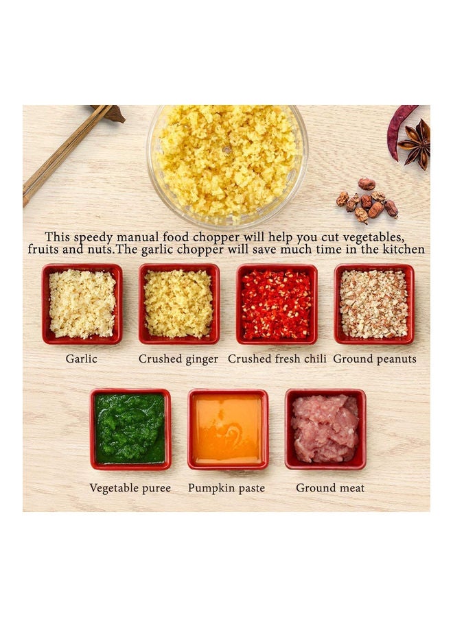 AMERTEER Manual Food Chopper White 170ml - Image 5
