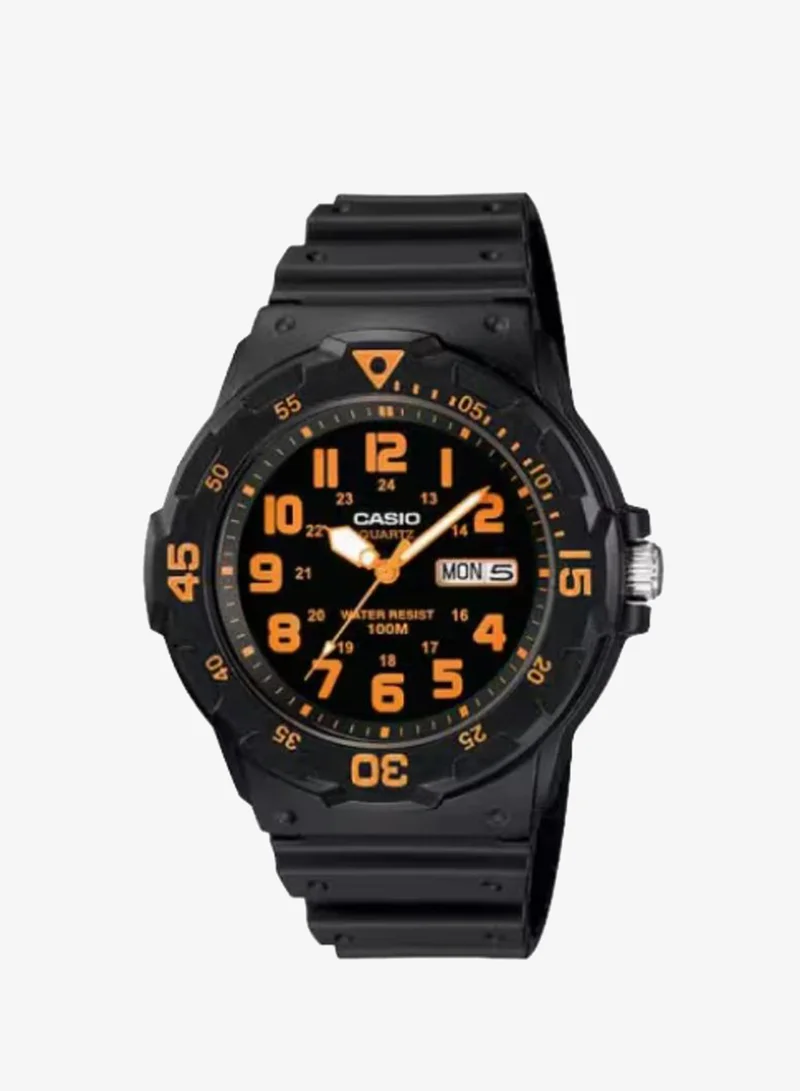 Casio Men's Analog Display Watch With Black Resin Strap - MRW-200H-4B