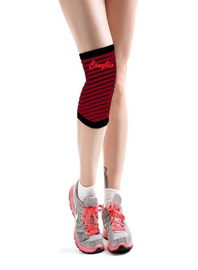 Conybio FIR Knee Brace - Contains Bio-Ceramic Material which Emits Far Infrared Rays (FIR) - Helps Faster Recovery (2 Units - 1 Pair) (Large) - Image 1