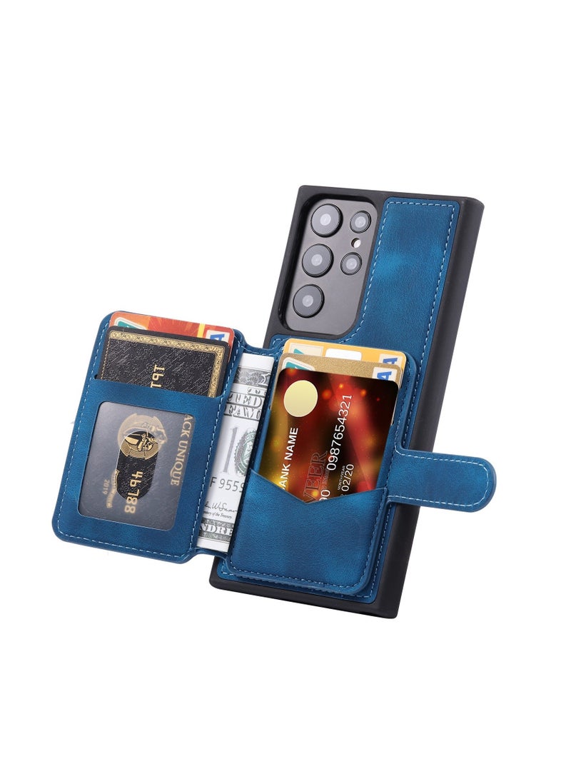 DUNISO Samsung Galaxy S23 Ultra Wallet Case with Card Slots Holder Magnetic Clasp, Shockproof Flip Folio Book Protective Cover for Women Men,Durable Shockproof Cover for Samsung Galaxy S23 Ultra Phone Case - Image 2