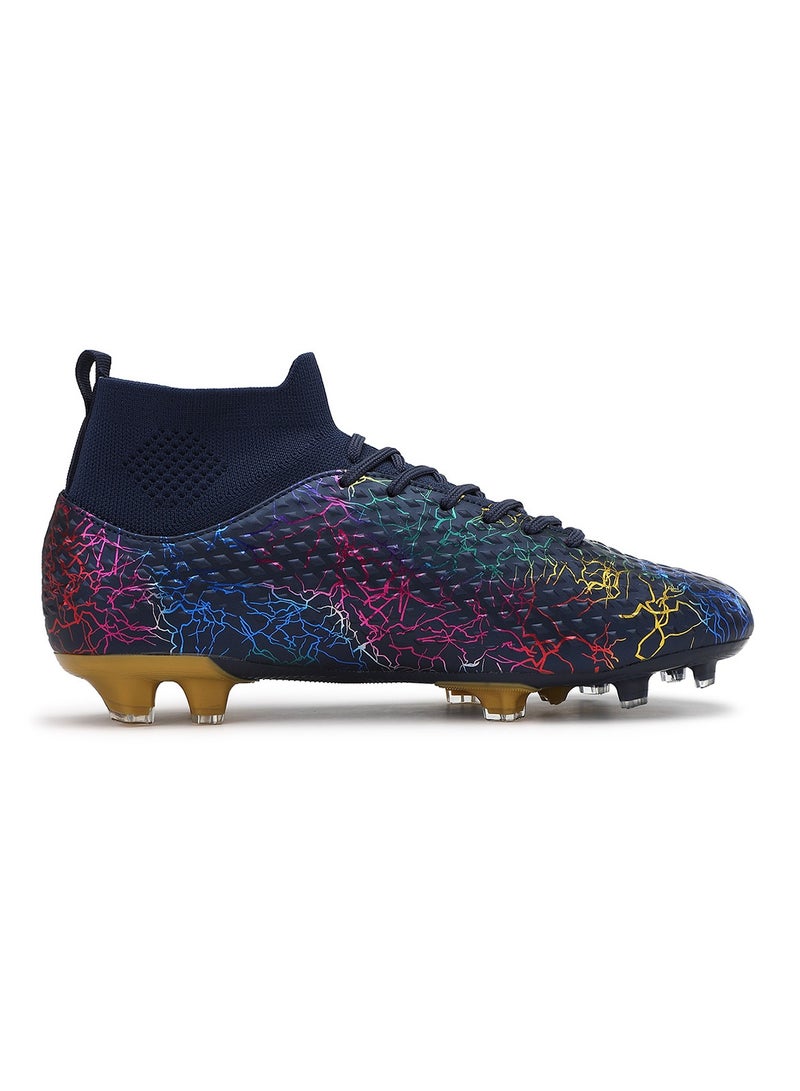 SKY WING Men and Women Soccer Shoes Adults FG Sole Soccer Cleats Elastic High-collar Knit Design Lightweight Training Football Shoes - Image 2