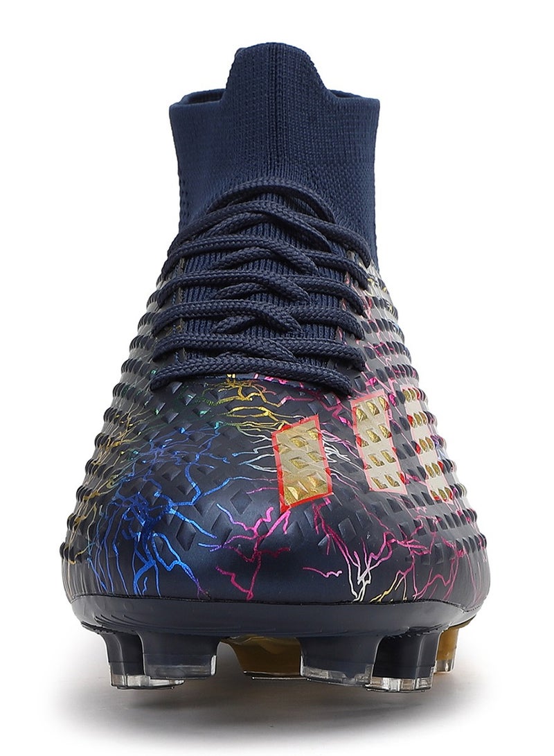SKY WING Men and Women Soccer Shoes Adults FG Sole Soccer Cleats Elastic High-collar Knit Design Lightweight Training Football Shoes - Image 3
