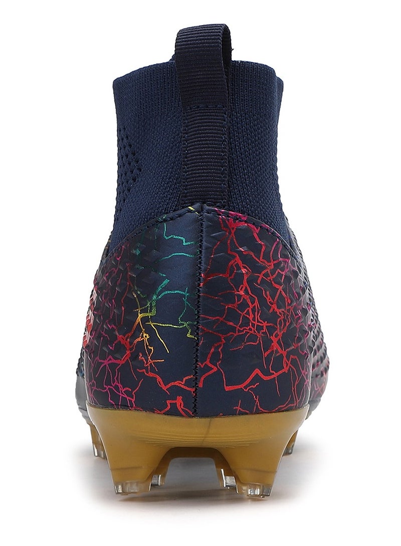 SKY WING Men and Women Soccer Shoes Adults FG Sole Soccer Cleats Elastic High-collar Knit Design Lightweight Training Football Shoes - Image 4